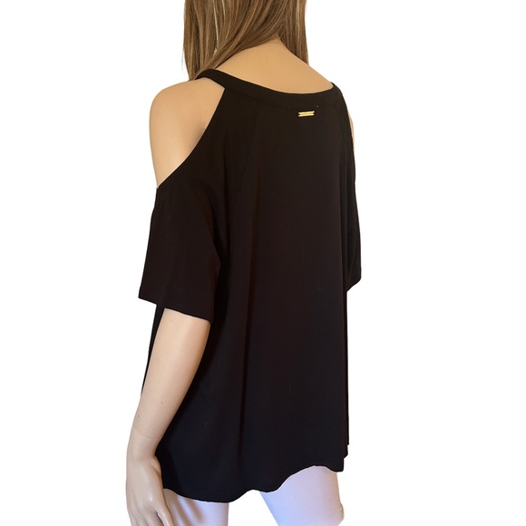 Michael Kors Cold Shoulder Top Blouse Tank Tunic Cut Out - Picture 9 of 11